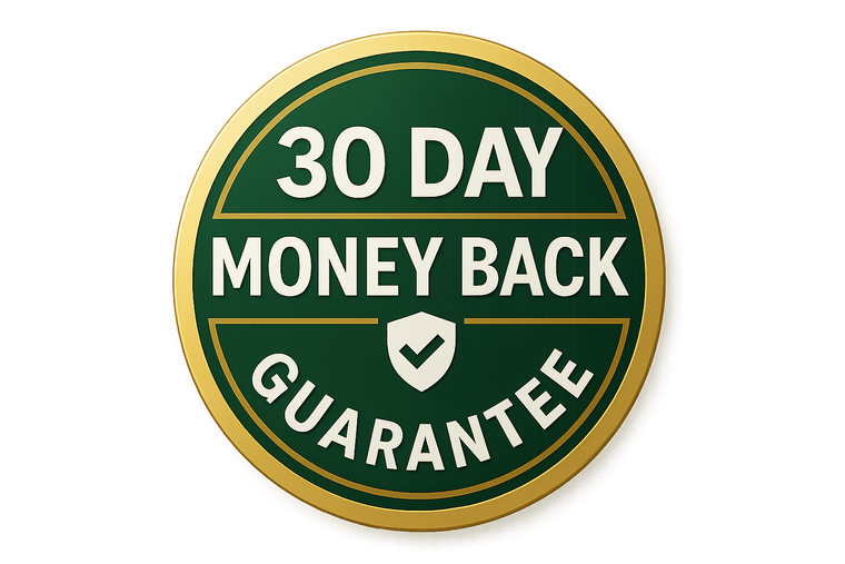 30 day money back guarentee sticker badge